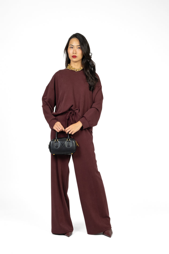 Emunà - Pantalone tuta palazzo con coulisse Art. 271P03