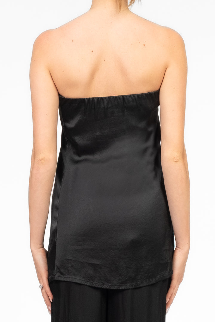 Tensione In - Completo in satin top a fascia e pantalone Art. 00052