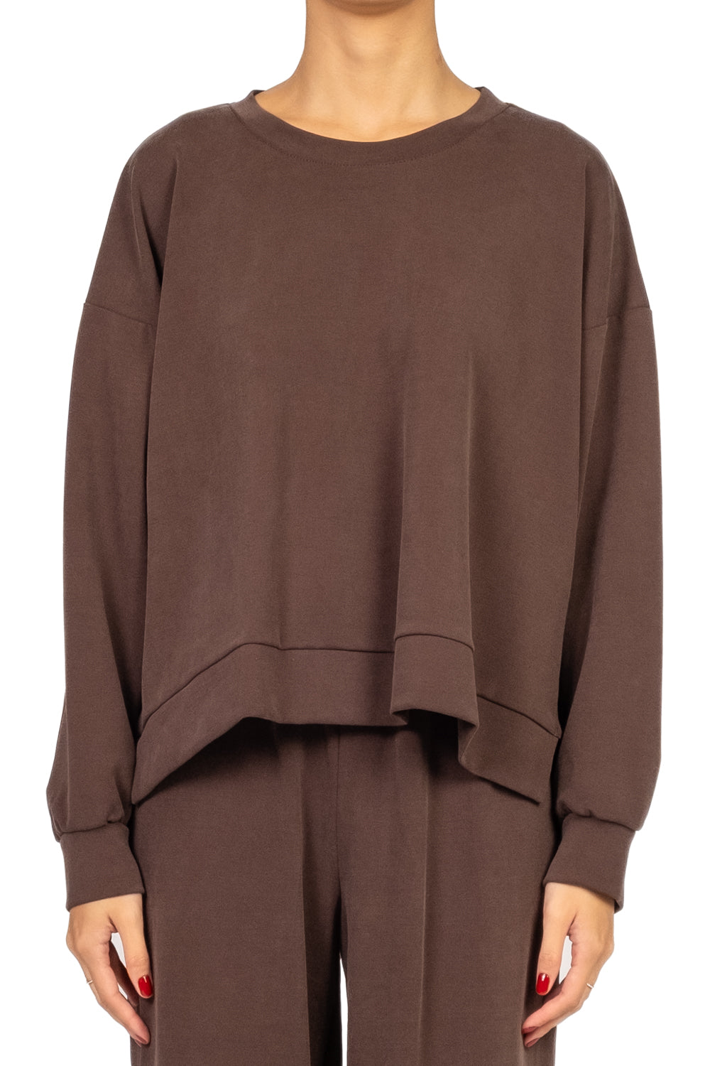 Emunà - Felpa con spacchi laterali Art. 271F02