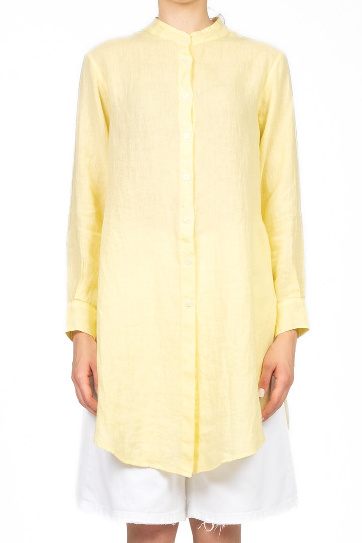 Tensione In - Camicia lino collo coreano Art. C6971-T117-SWBAS