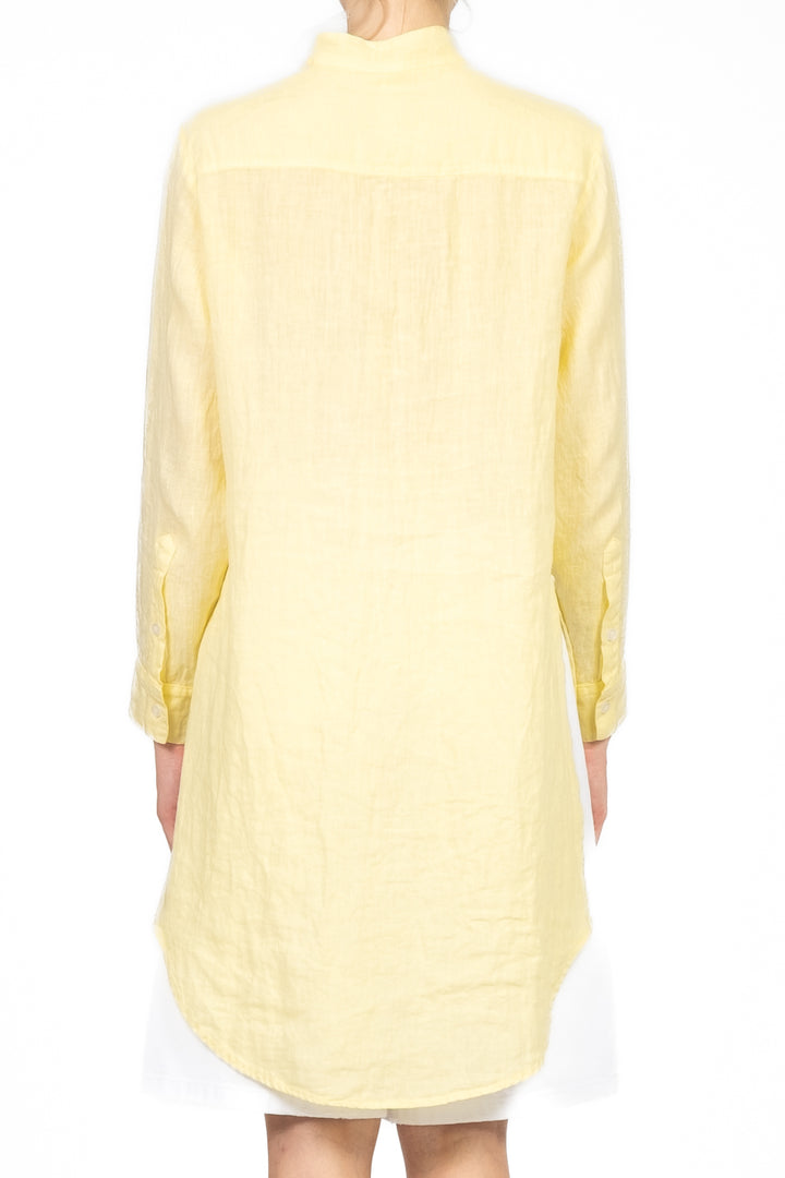 Tensione In - Camicia lino collo coreano Art. C6971-T117-SWBAS