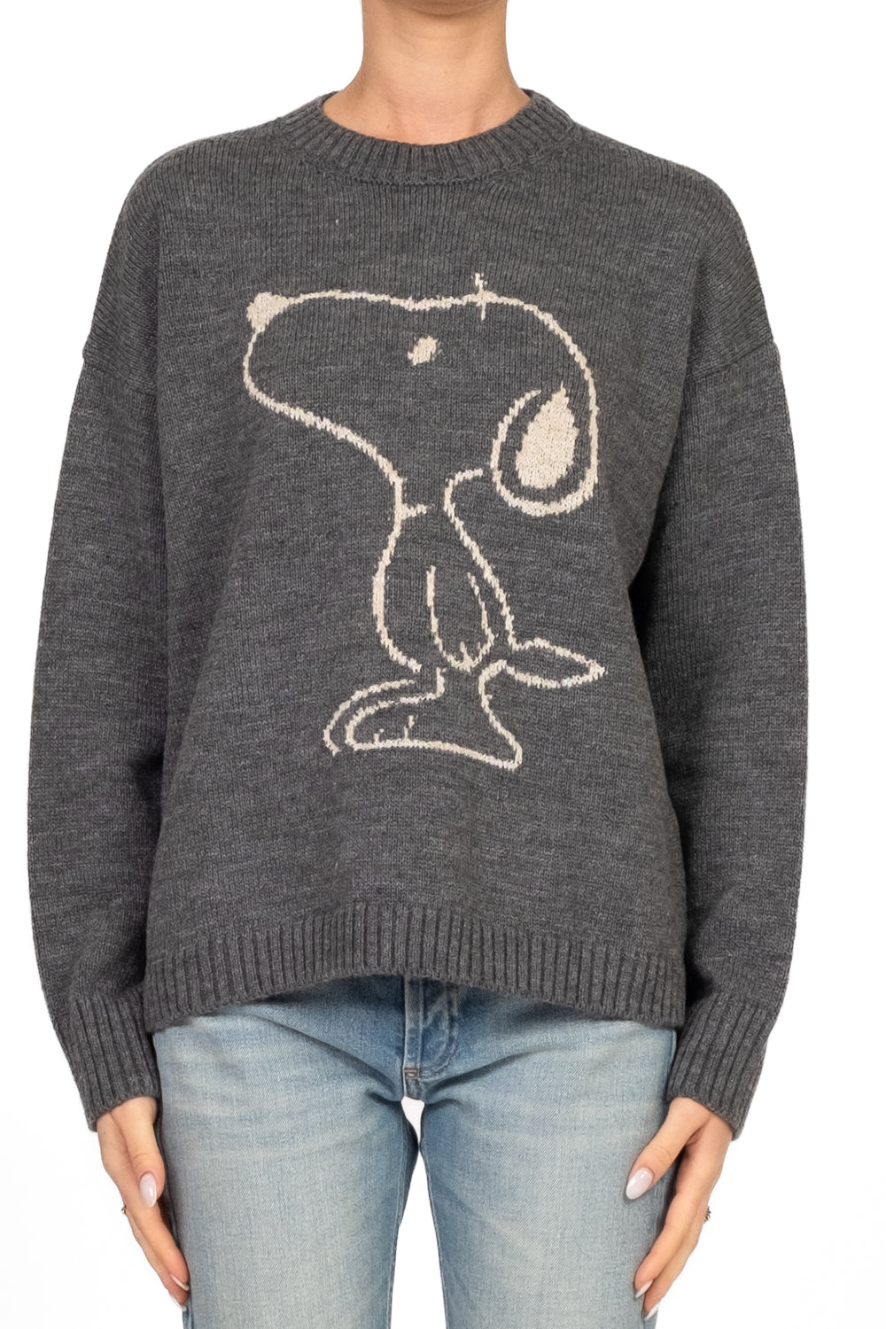 Tensione In - Maglia girocollo con stampa cane Art. W5HMJ59A400