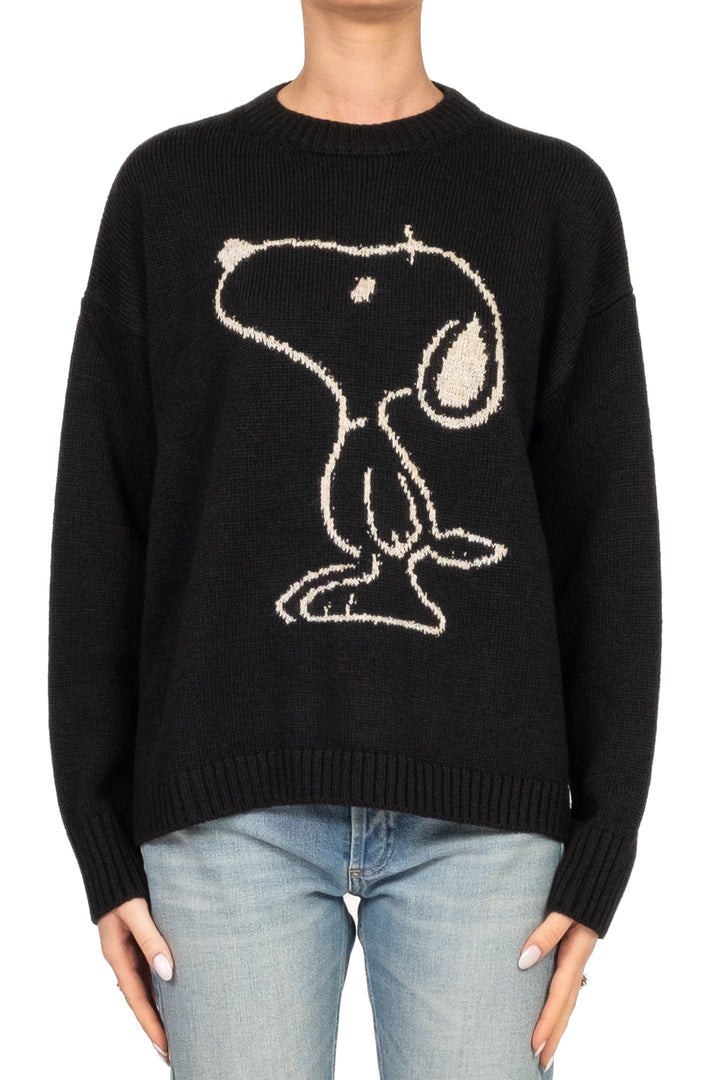 Tensione In - Maglia girocollo con stampa cane Art. W5HMJ59A400