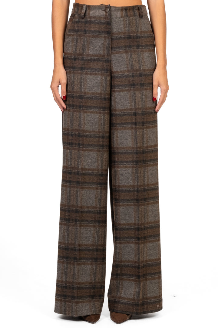 Have One - Pantalone palazzo check Art. PMI-P241