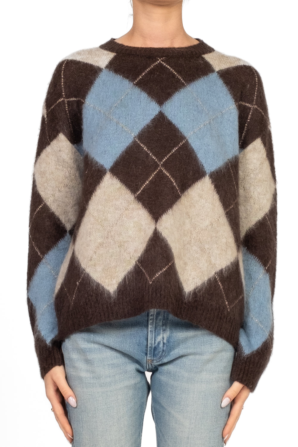 Tensione In - Maglia rombi filo lurex Art. D80998
