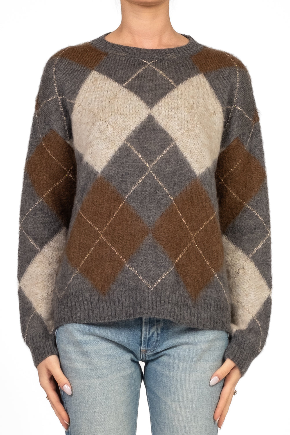 Tensione In - Maglia rombi filo lurex Art. D80998