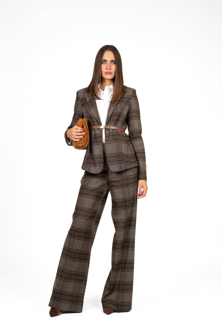 Have One - Pantalone palazzo check Art. PMI-P241