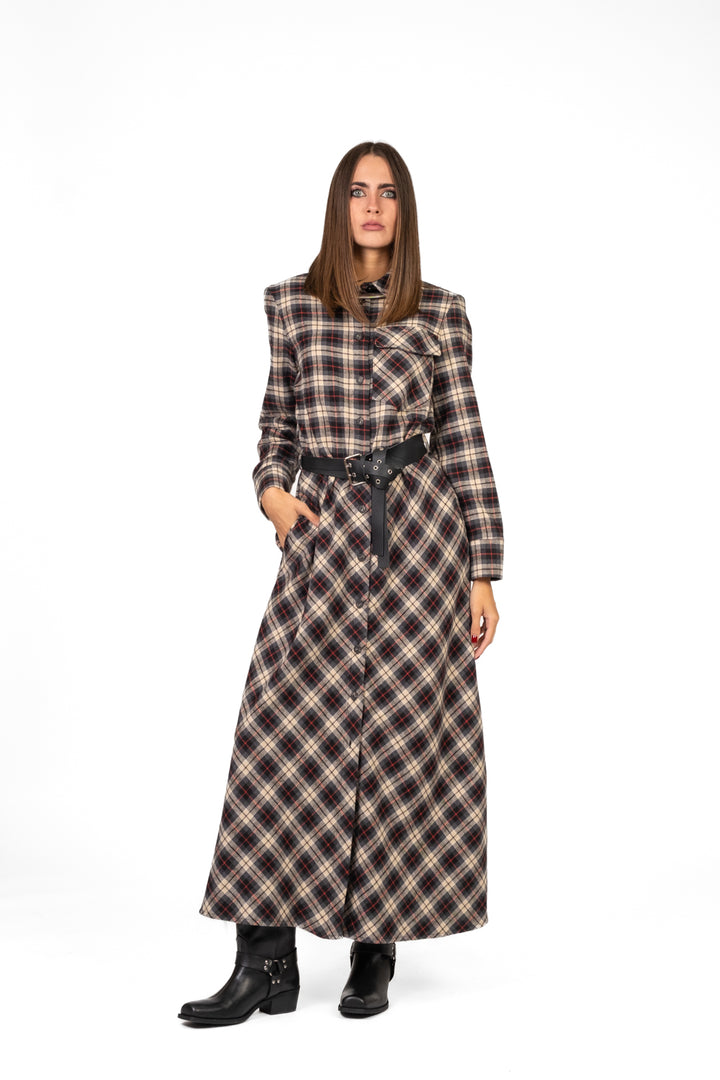 Tensione In - Abito check chemisier Art. W25A968