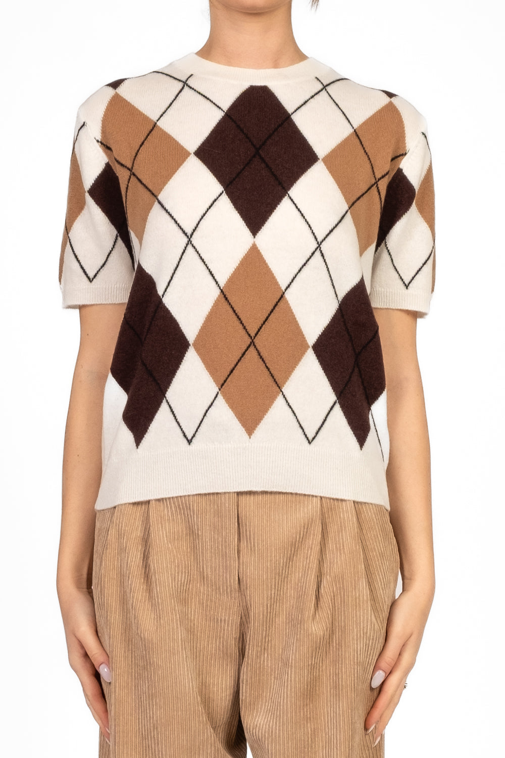 Tensione In - Maglia rombi mezza manica Art. WL1054