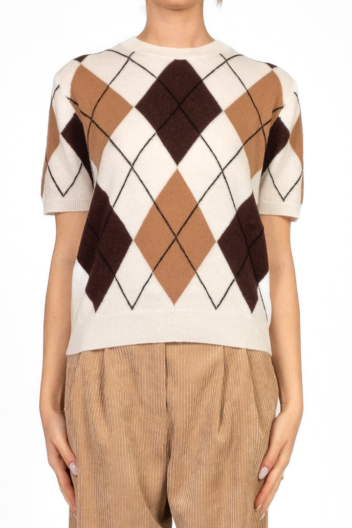 Tensione In - Maglia rombi mezza manica Art. WL1054