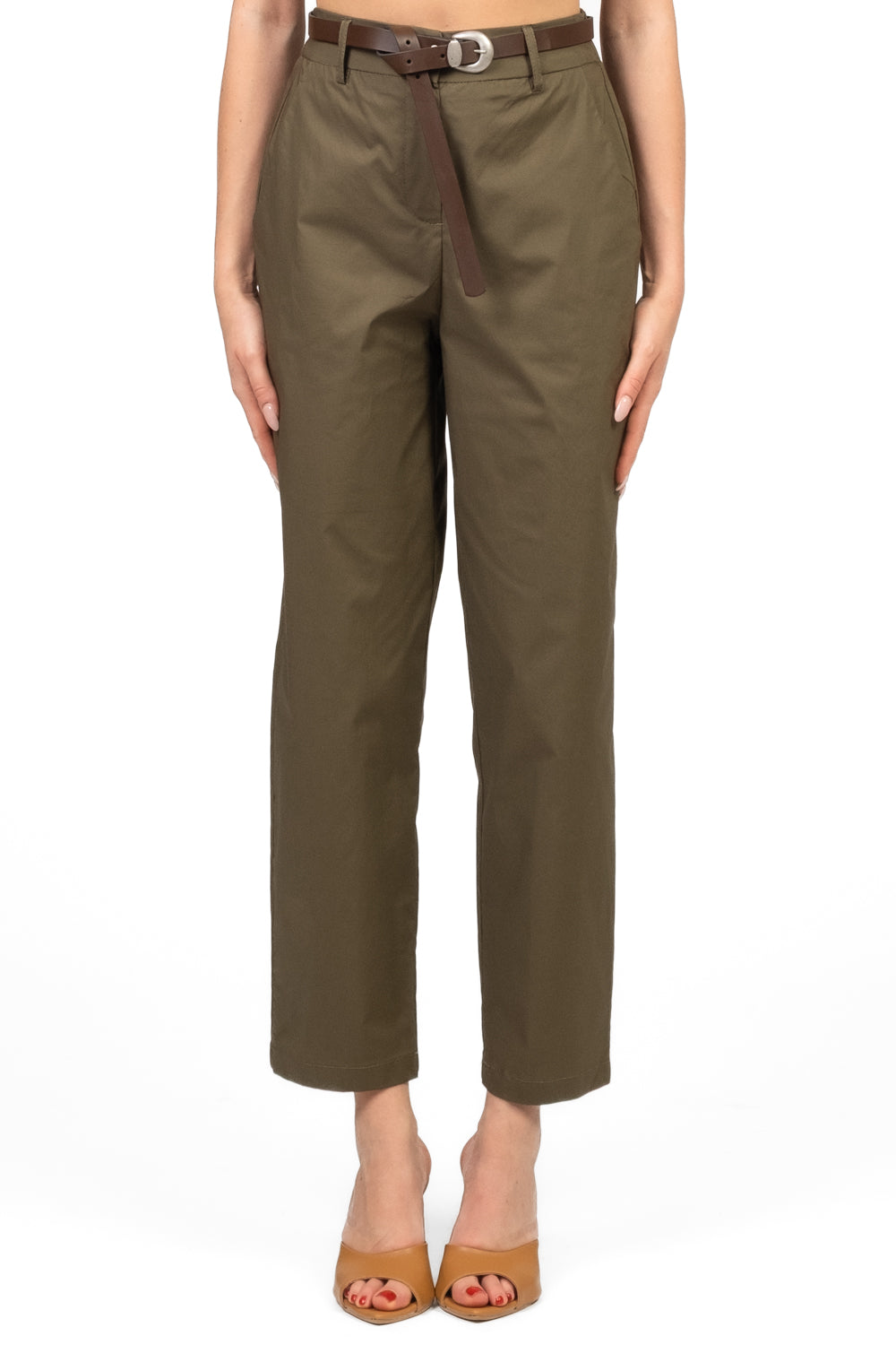 Tensione In - Pantalone carrot con cintura Art. 25P7865
