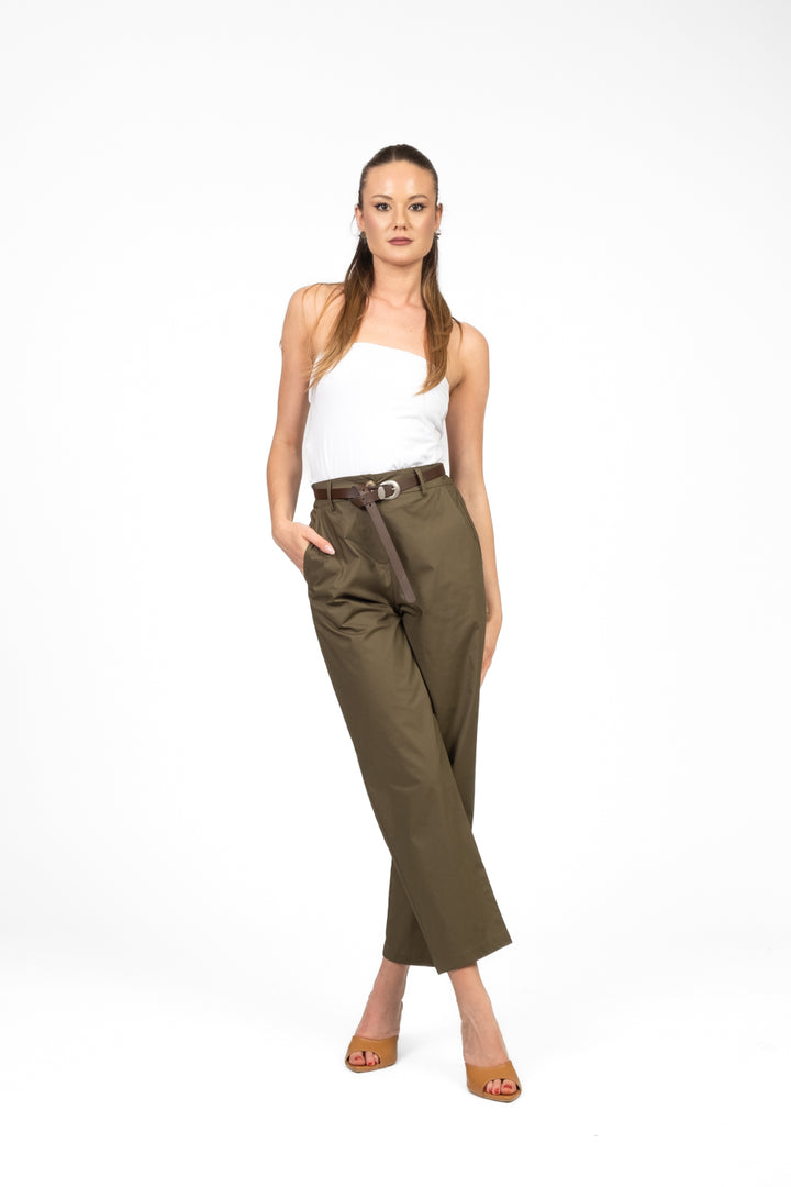 Tensione In - Pantalone carrot con cintura Art. 25P7865