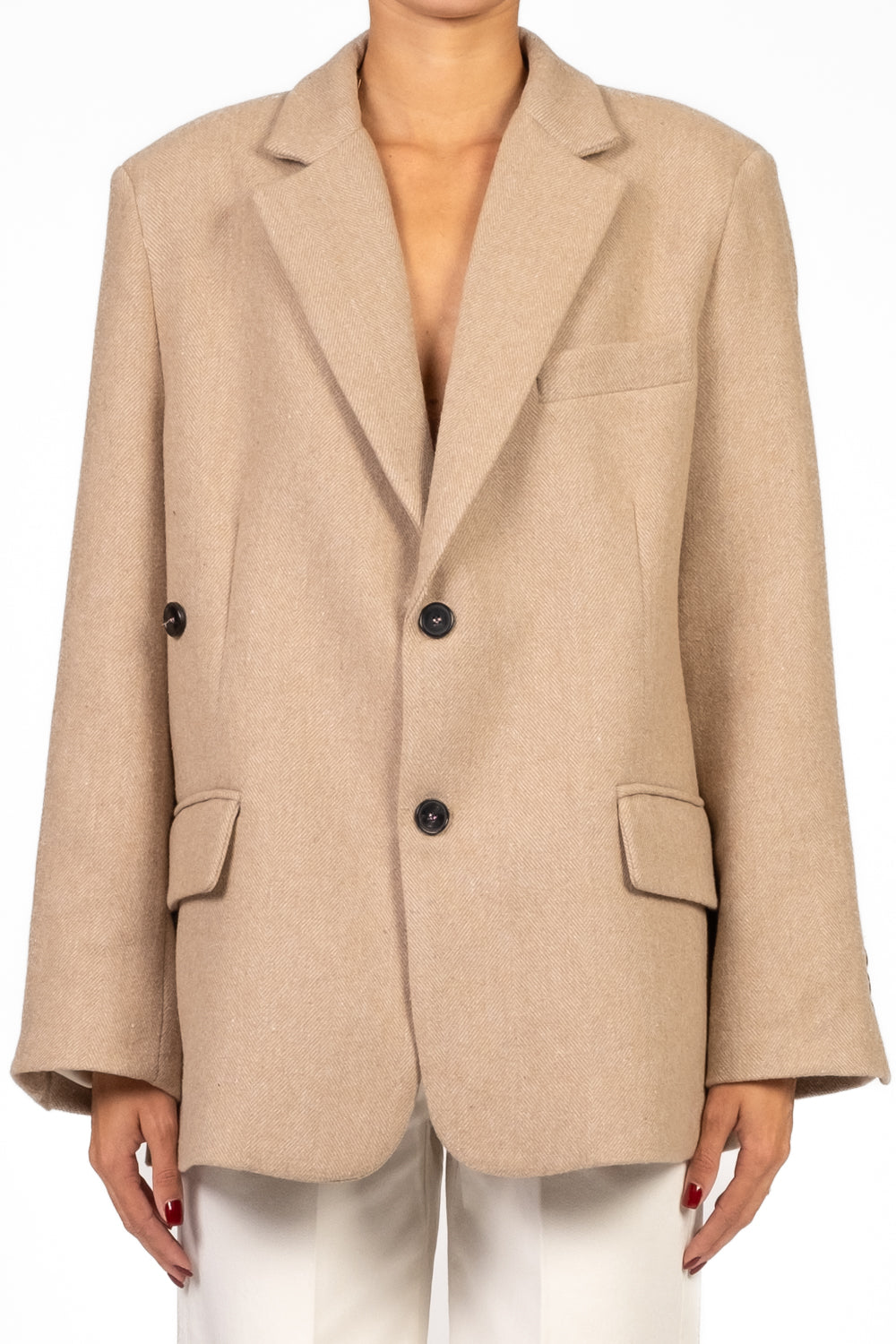 Vicolo - Giacca over spigata doppia chiusura Art. TF1891