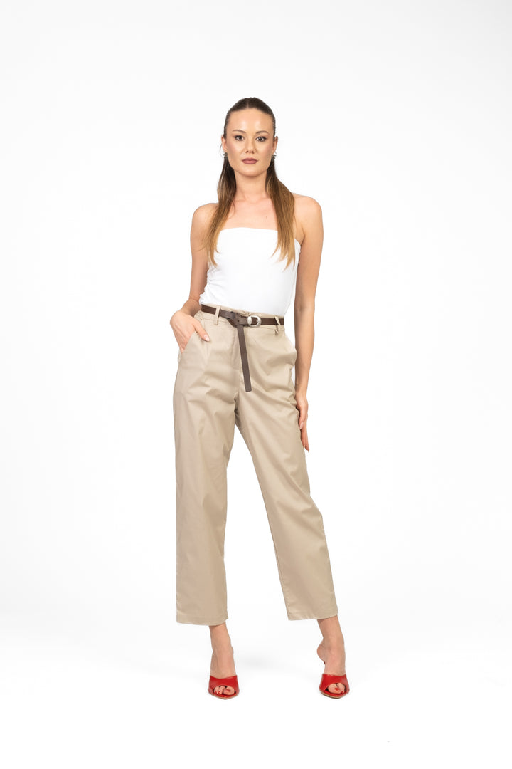 Tensione In - Pantalone carrot con cintura Art. 25P7865