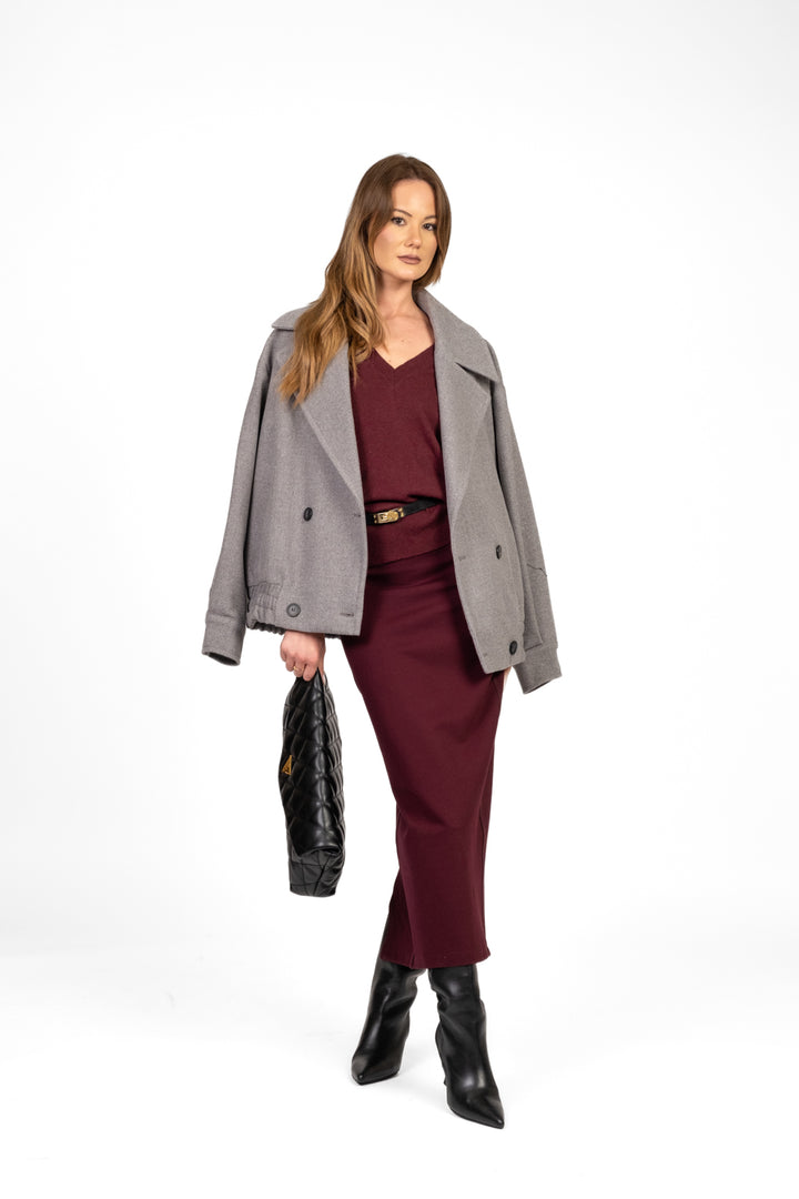 Dixie - Cappotto corto doppio petto Art. K845Y016