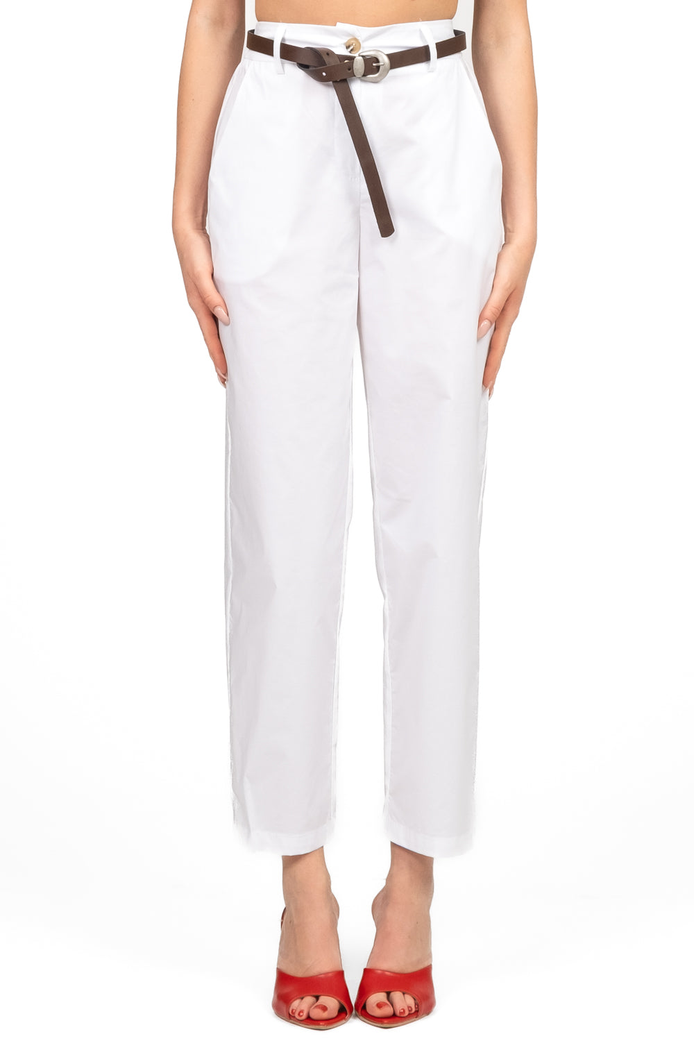 Tensione In - Pantalone carrot con cintura Art. 25P7865