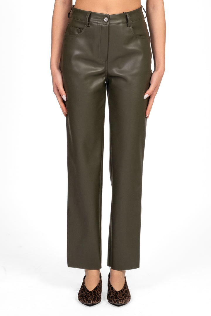 Tensione In - Pantalone ecopelle crop Art. 225092