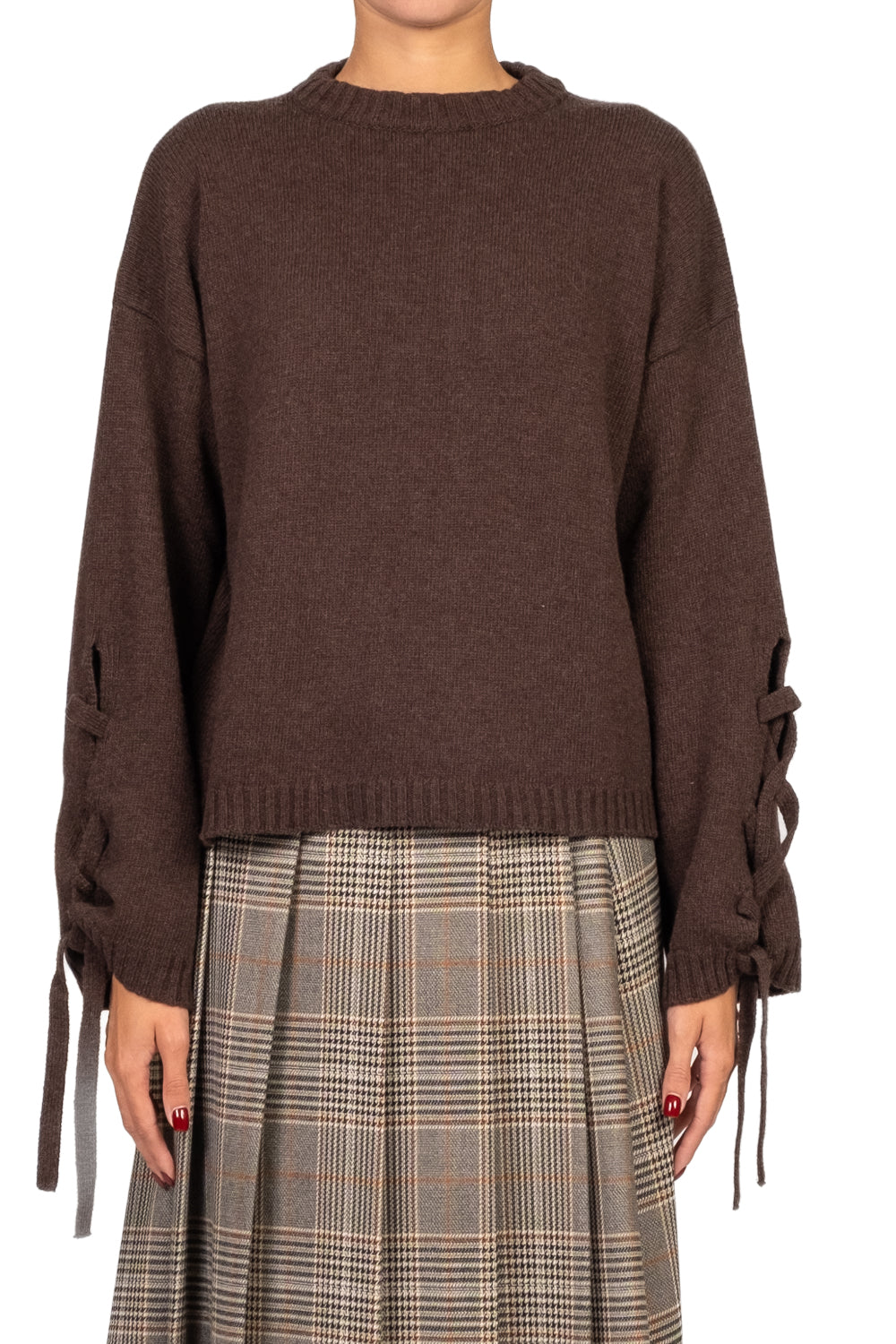 Vicolo - Maglia girocollo manica con lacci Art. 77202F