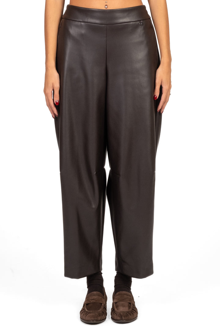 Dixie - Pantalone barrel ecopelle Art. P840Y092