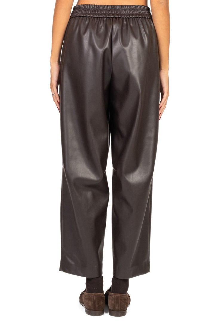 Dixie - Pantalone barrel ecopelle Art. P840Y092
