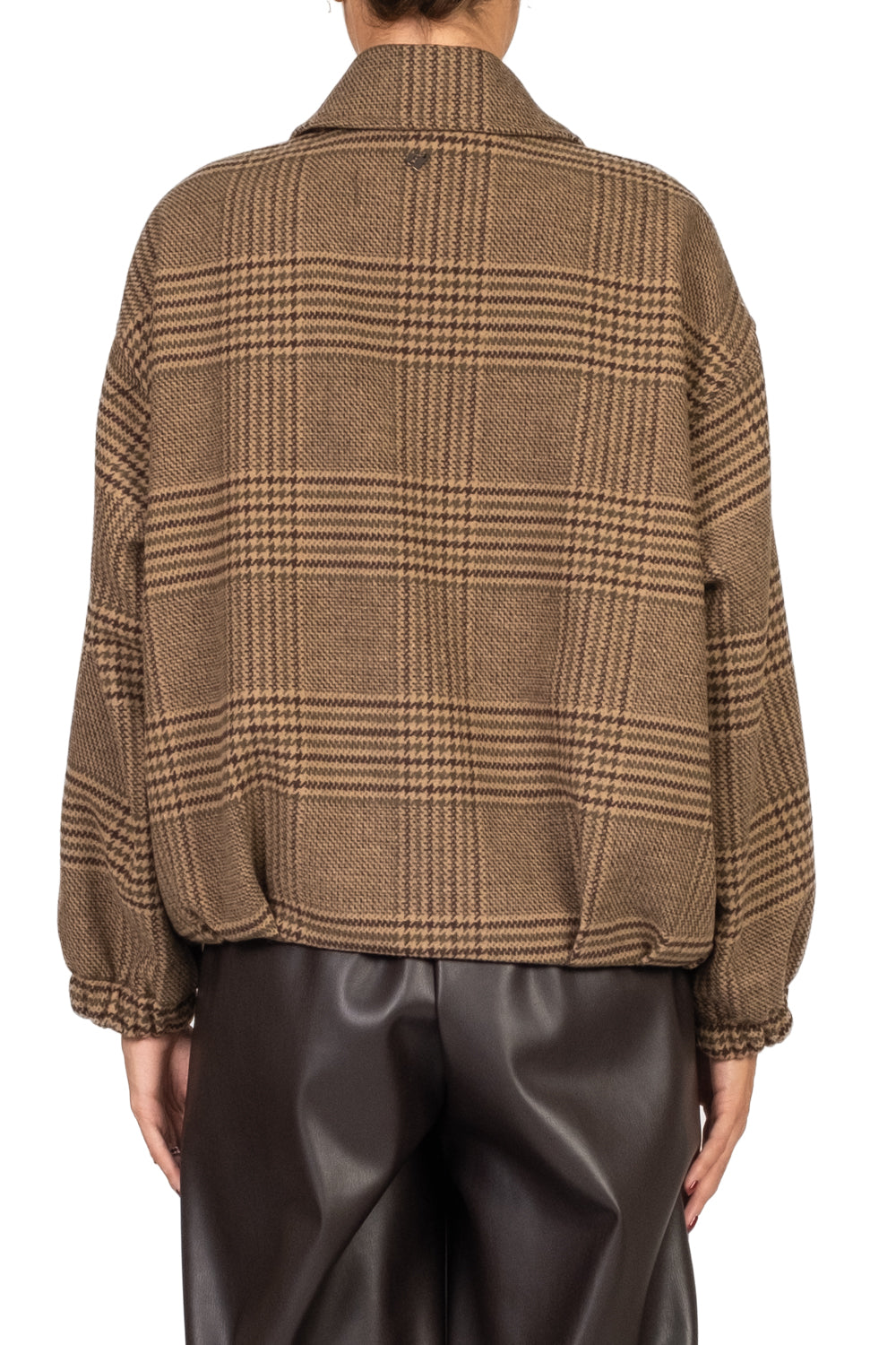 Dixie - Bomber pied de poule con spilla Art. V648Y048