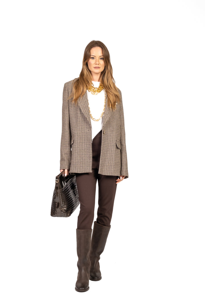 Vicolo - Giacca pied de poule con spille Art. TF1882