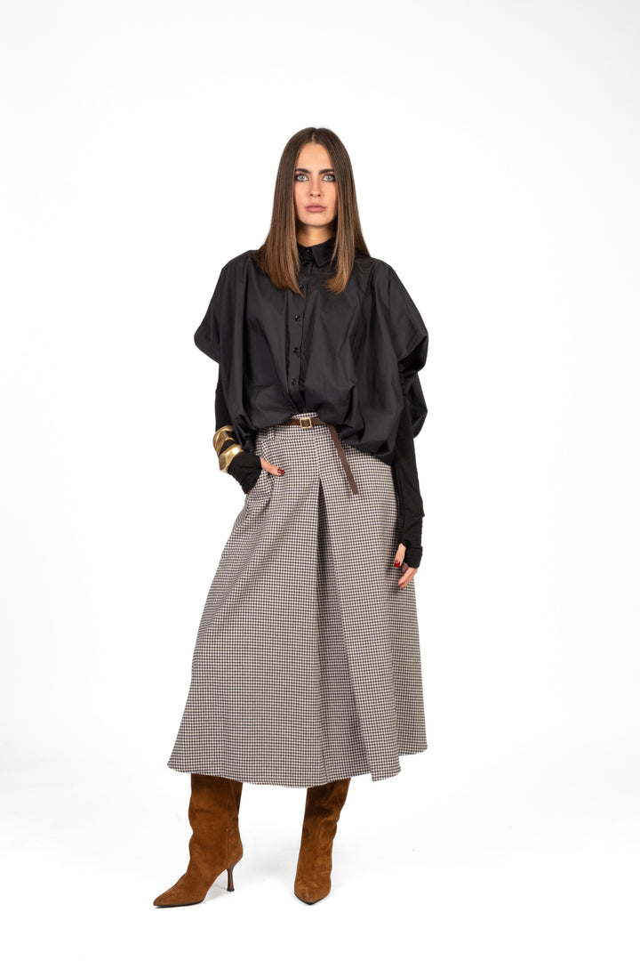 Tensione In - Gonna quadretti con piega Art. 37950