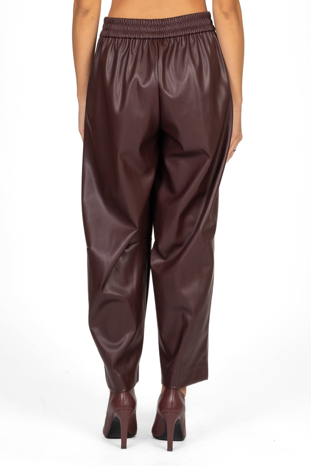 Dixie - Pantalone barrel ecopelle Art. P840Y092