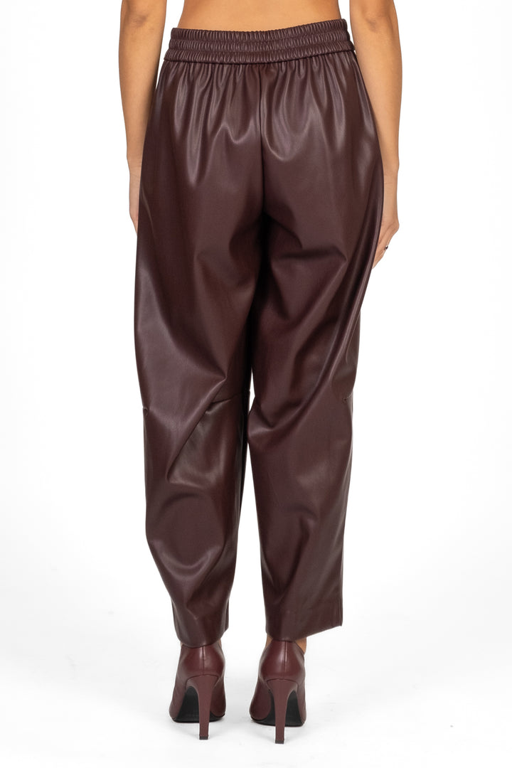 Dixie - Pantalone barrel ecopelle Art. P840Y092