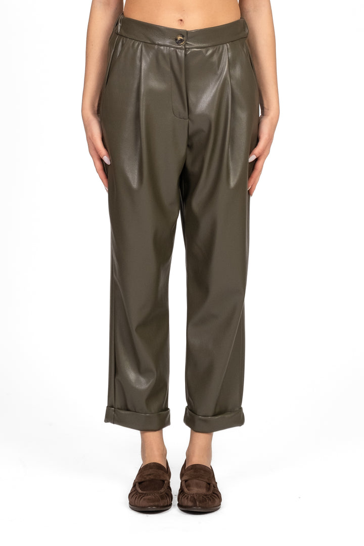 Dixie - Pantalone ecopelle carrot Art. PCTHKFN/PCTHOAA