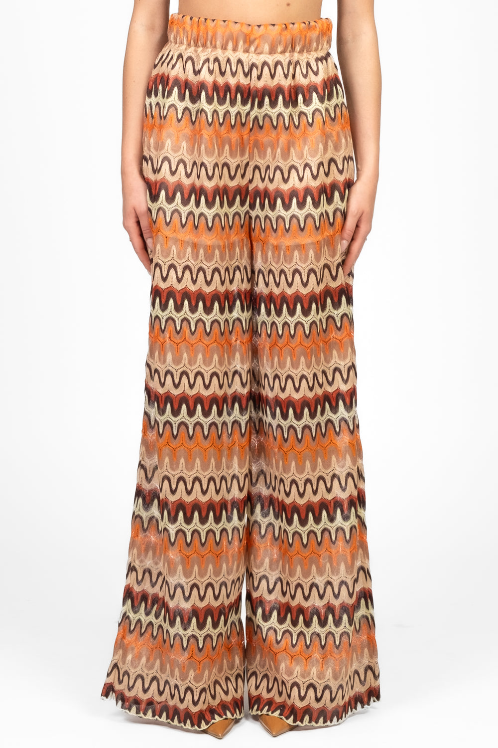 Vicolo - Pantalone palazzo fantasia Art. TD2945