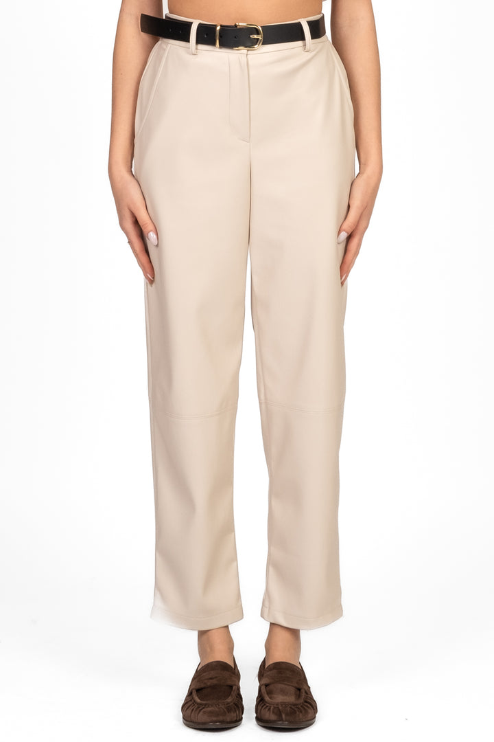 Tensione In - Pantalone carrot in ecopelle Art. 26P1176