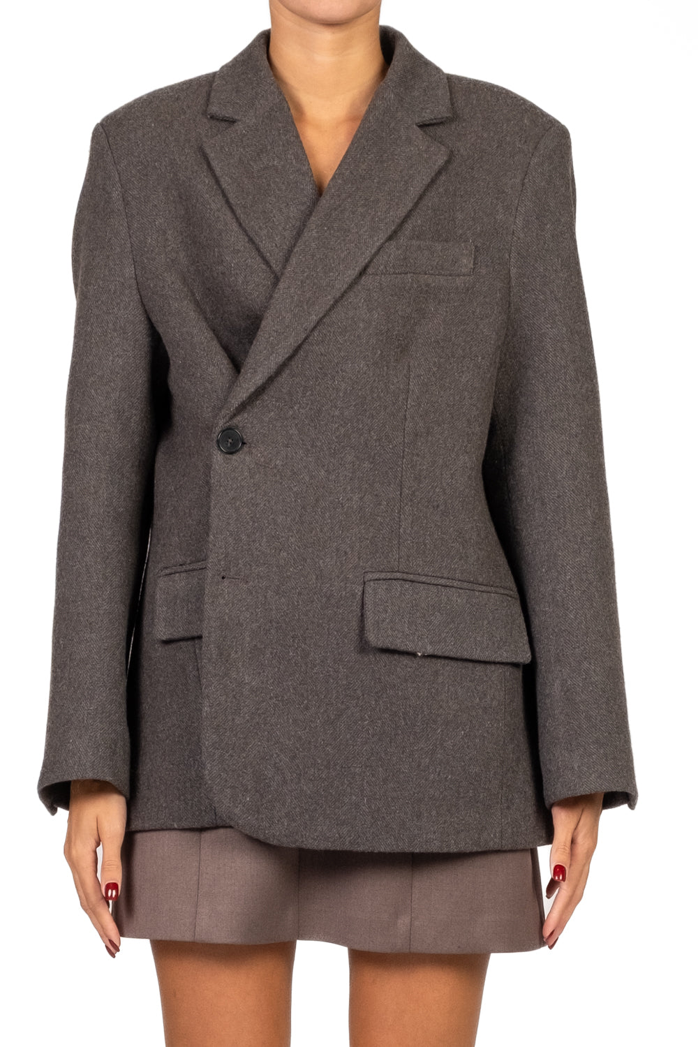 Vicolo - Giacca over spigata doppia chiusura Art. TF1891