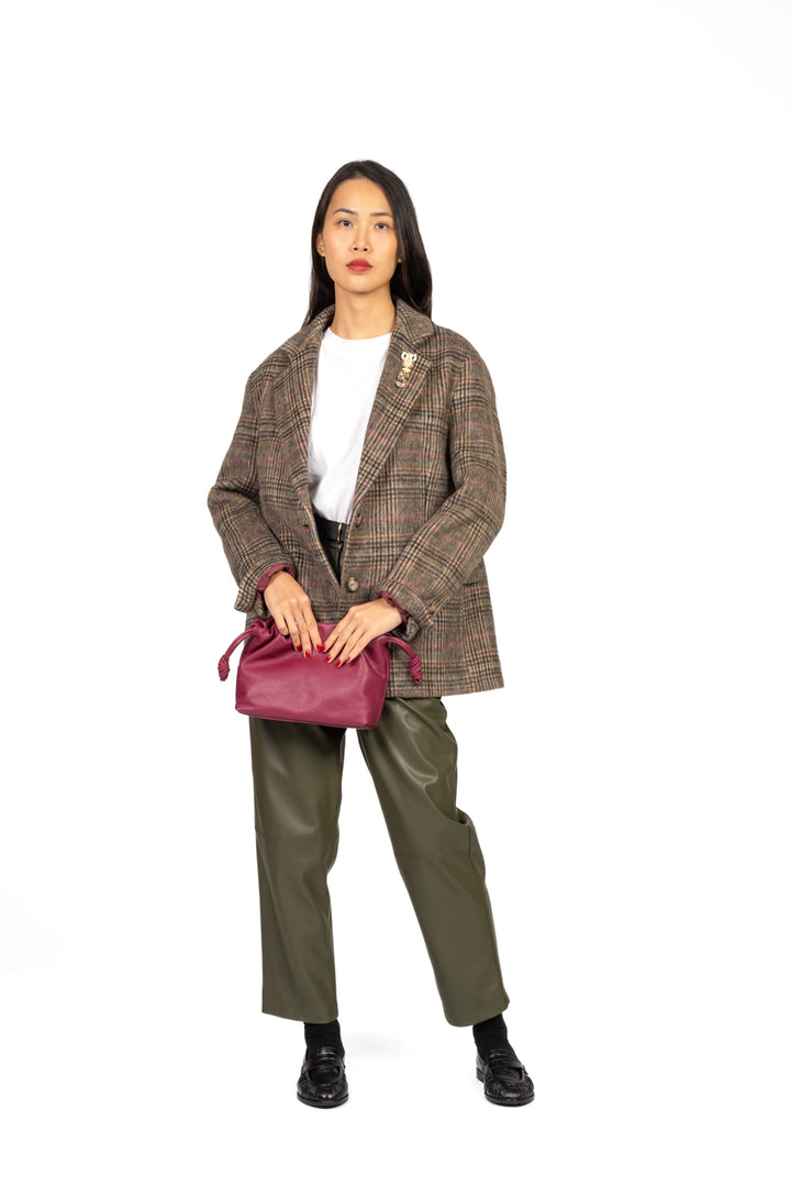 Tensione In - Pantalone carrot in ecopelle Art. 26P1176