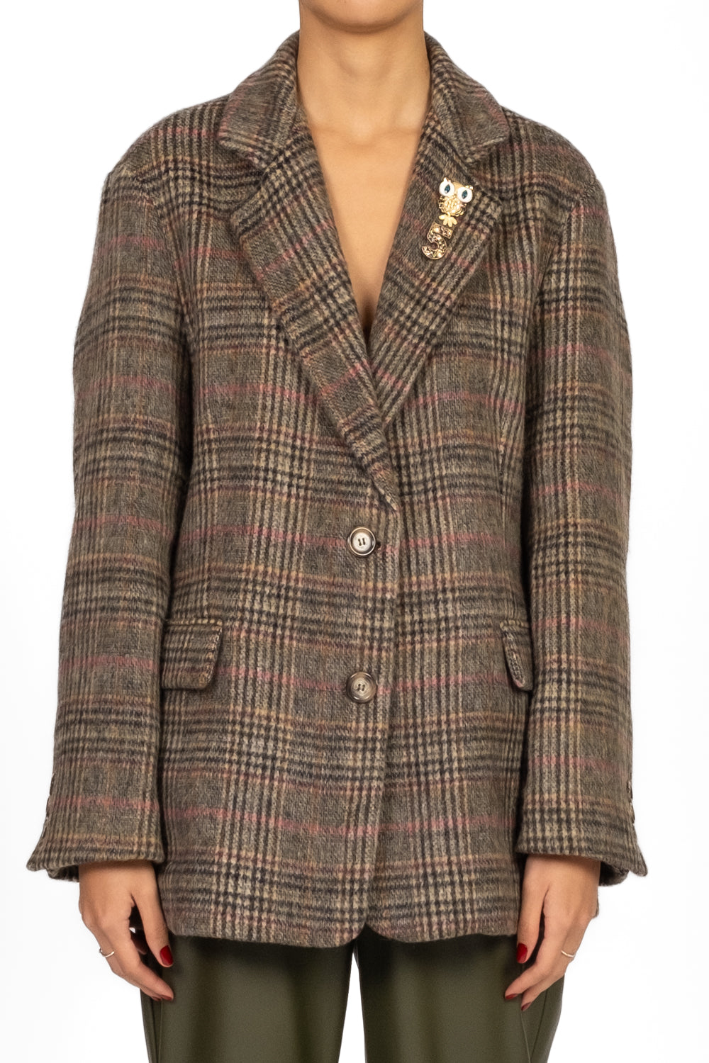 Dixie - Giacca check con spille Art. J845Y062