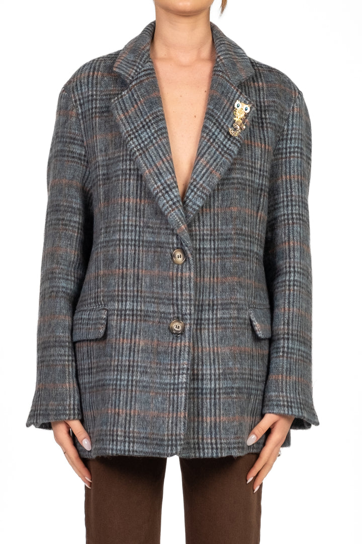 Dixie - Giacca check con spille Art. J845Y062