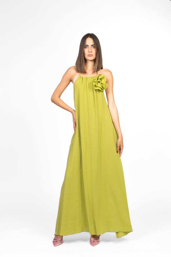 Tensione In - Abito scollo americano con spilla Art. A50518AT