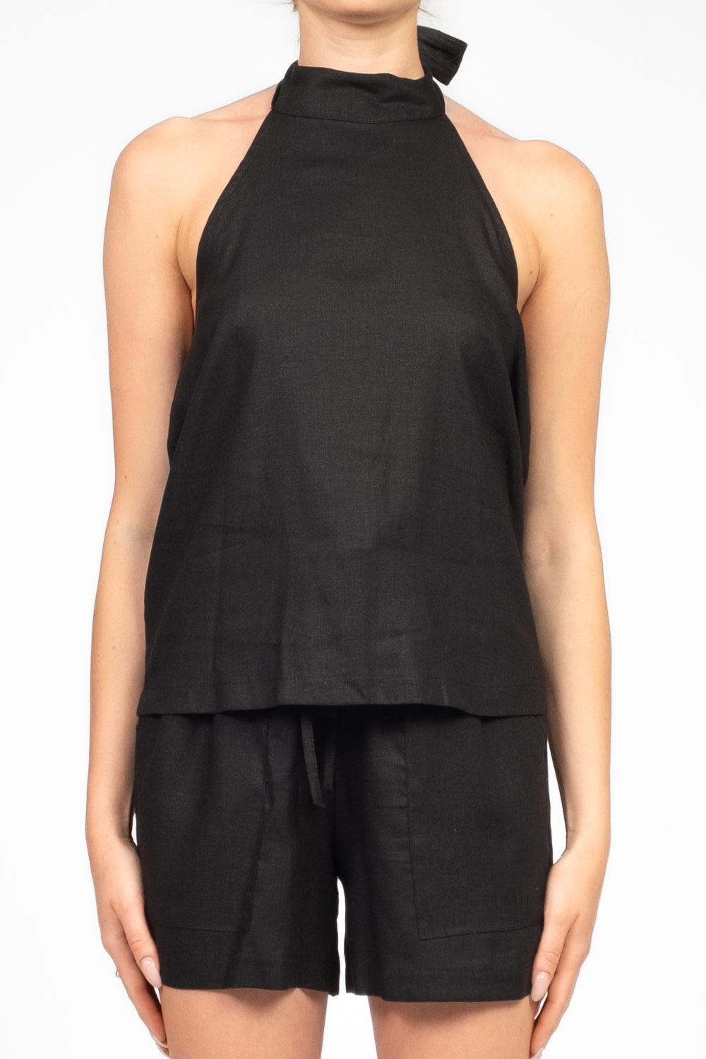 Vicolo - Completo top e shorts in misto lino Art. TD3019