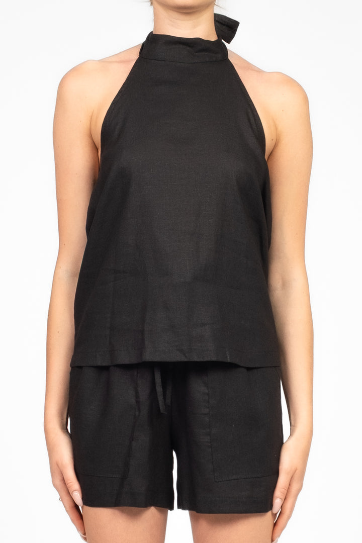 Vicolo - Completo top e shorts in misto lino Art. TD3019