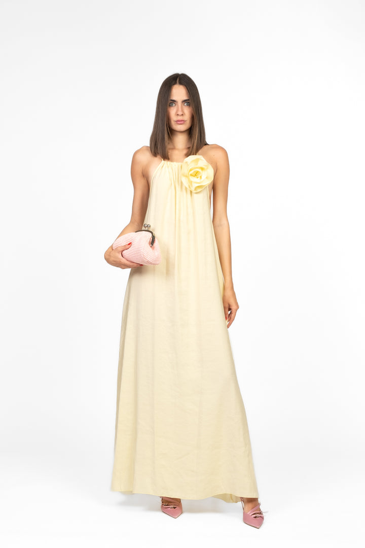 Tensione In - Abito scollo americano con spilla Art. A50518AT