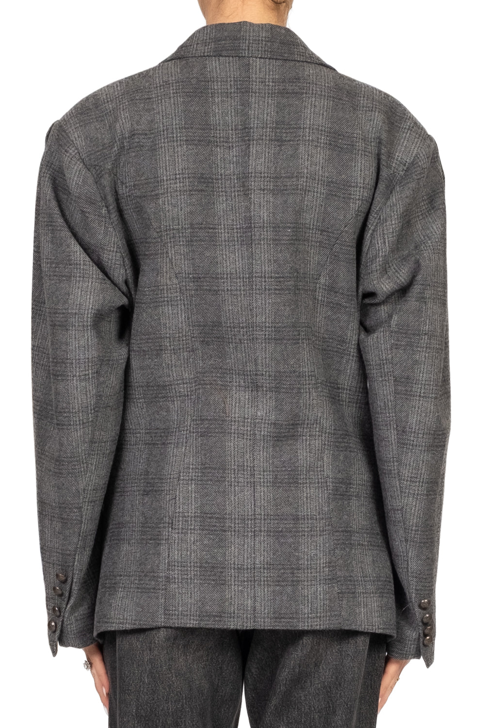 Tensione In - Giacca check manica palloncino Art. 37963