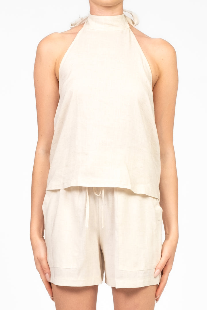 Vicolo - Completo top e shorts in misto lino Art. TD3019