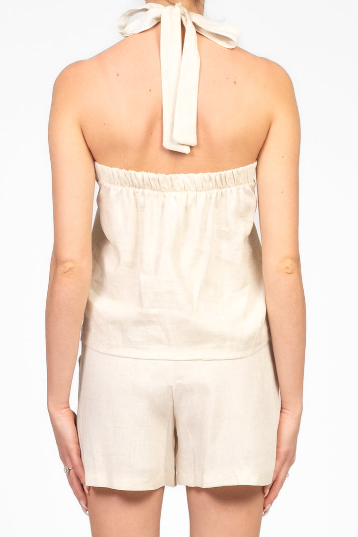 Vicolo - Completo top e shorts in misto lino Art. TD3019