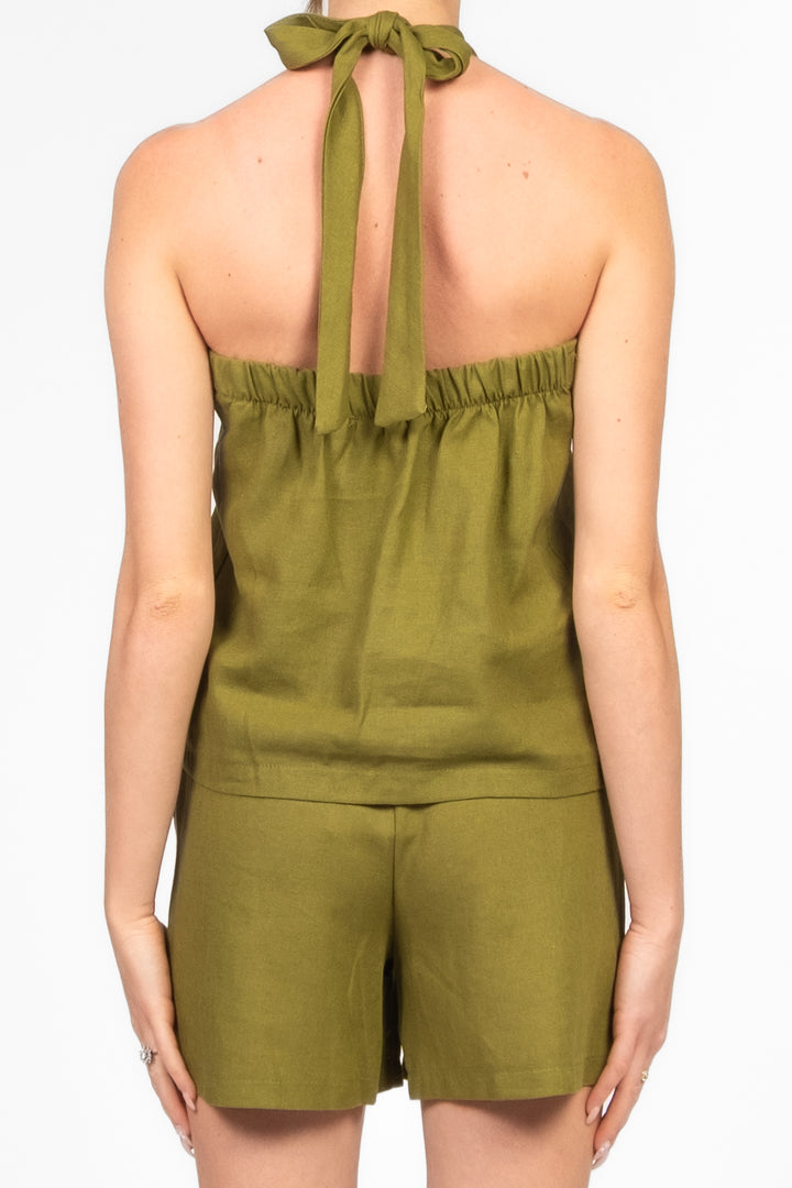 Vicolo - Completo top e shorts in misto lino Art. TD3019