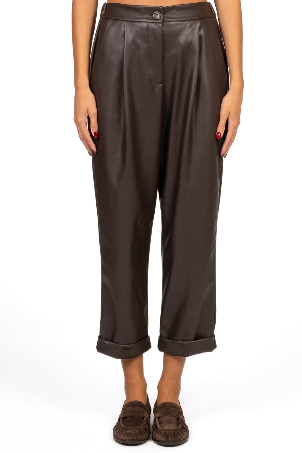 Dixie - Pantalone ecopelle carrot Art. PCTHKFN/PCTHOAA