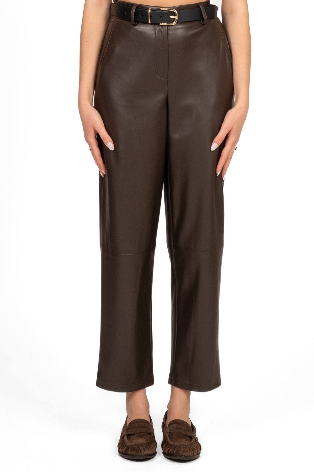 Tensione In - Pantalone carrot in ecopelle Art. 26P1176