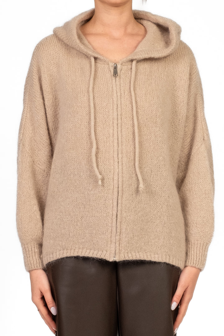 Dixie - Cardigan con cappuccio e zip Art. M277Y237