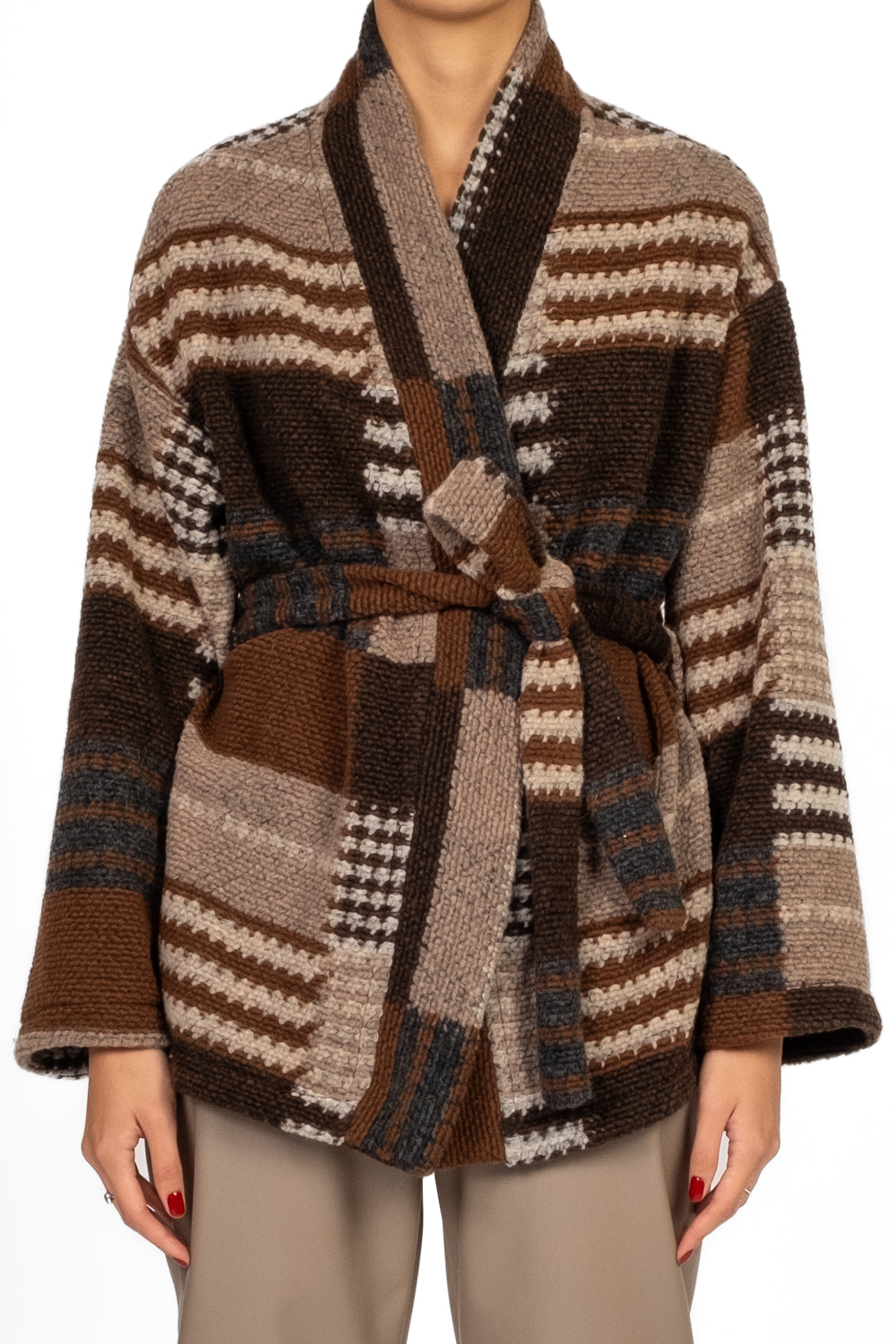 Vicolo - Caban fantasia con fusciacca Art. TF1692