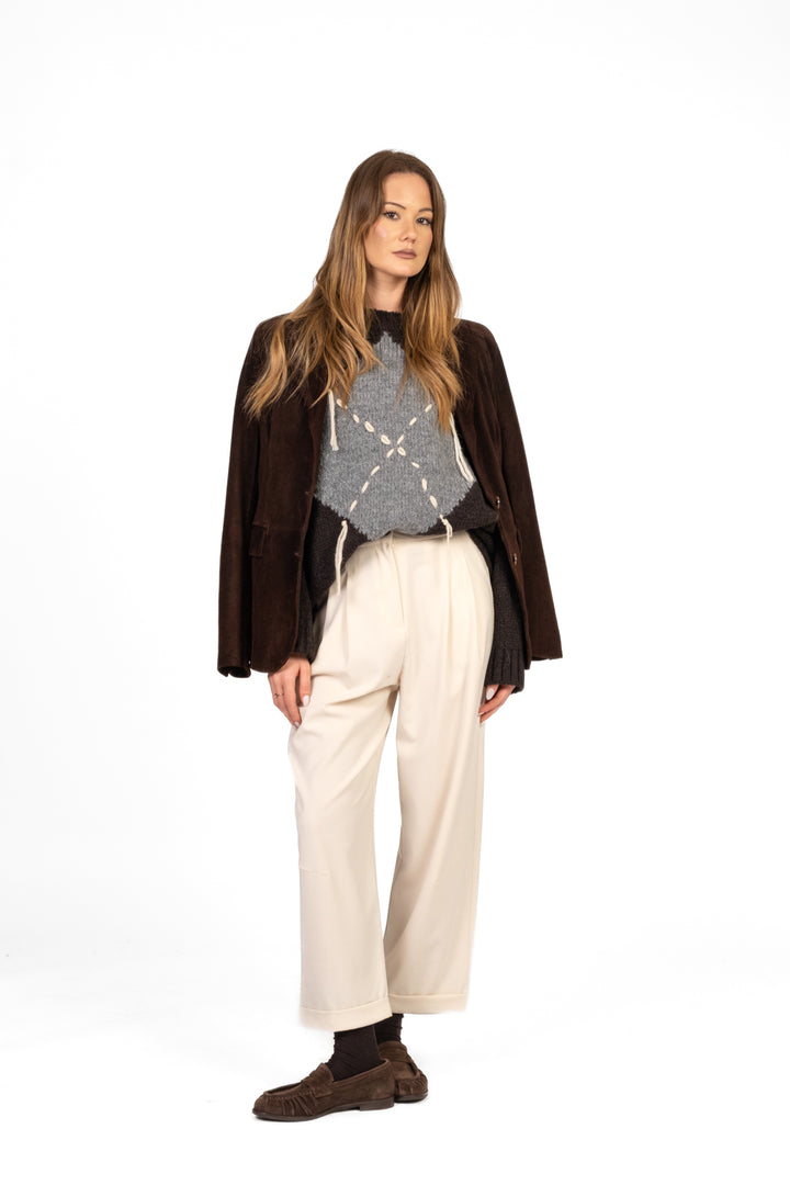 Tensione In - Pantalone baggy con pinces Art. 26P1209