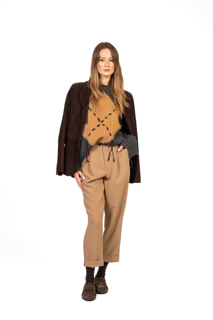 Dixie - Pantalone carrot con pinces Art. PCTHTQF